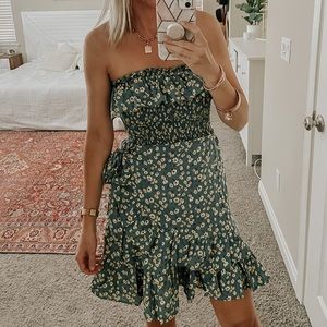 Ruffle and wrap dress